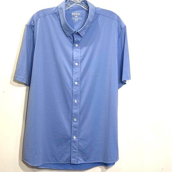 RHONE Blue Casual Button Down Shirt - Picture 1 of 6